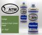Preview: Dodge, Medium Fern Green Pearl, JP / RJP: 400ml Sprühdose + 400ml Klarlack - Set, von ATW Autoteile West.